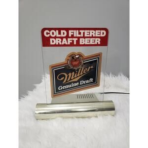 Vintage‎ Miller Genuine Draft Cash Register Light Table Lamp Mancave Decor Bar